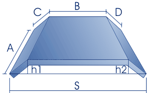 Kostenvoranschlag prismatische Kaminscheibe